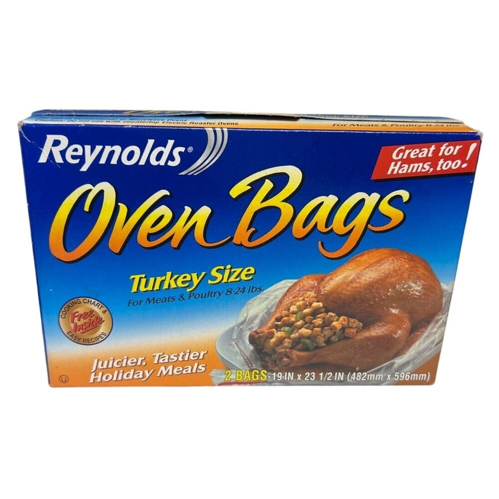 Vintage 2006 Reynolds Kitchens Oven Bags - Turkey Size 2 Ct Box NIP!